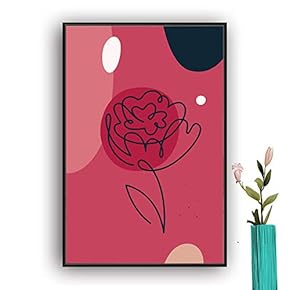 Framed Canvas Wall Art Picasso Poster Print of Woman Canvas Prints Home Artwork Decoration for Living Room,Bedroom - 16x24 inches