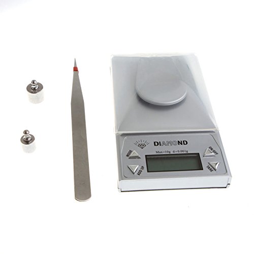 LSD Precision PRO 10g x 0.001g Diamond Digital Milligram Jewelry Lab Gold Gram Balance Weight Scale Weighing Electronic Pocket LCD