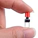 Cylewet 70Pcs 6×6×8mm Momentary Tactile Tact Push Button Switch with Button Caps of 7 Color for Breadboard Arduino (Pack of 70) CYT1115