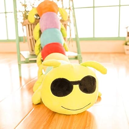 Triad basics Caterpillar Cool Dude Emoji |Smiley | Emoticon Cushion Pillow Soft Toy 55cm (Cool Dude)