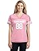 Custom 2-Sided & Double-Sided Jerseys for Women - Design Personalized T-Shirts, Tailored Team Uniforms, Unique Sports Apparel, Athletic Gear for Any Event or Team, Light Pink Medium