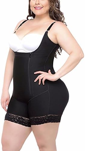 Wenqi Tummy Control Shapewear for Women Bodysuit Plus Size Butt Lifter (6XL (Waist 37.8 in Hips 47.2 in), Black)