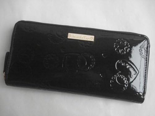 Amazon サマンサタバサ Samantha Thavasa サマンサベガ Samantha Vega ラウンドファスナー長財布 ハート型押し ブラック レディースバッグ 財布