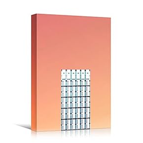 signwin Canvas Wall Art White Building Pattern Architecture...