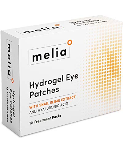 MELIA Under Eye Patches Eye Mask for Puffy Eyes, Dark Circles and Under Eye Bags Treatment With Hyaluronic Acid and Snail Slime Extract