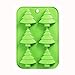M-ELEGANT 6 Christmas Tree Silicone Cake Baking Mold Cake Pan Handmade Soap Moulds Biscuit Chocolate Ice Cube Tray DIY Mold 10