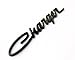 YoaooÂ 1x Black OEM Original Charger Nameplate Emblem Badge Decal for Dodge Charger Chrysler Mopar Chrome Finish (Black)