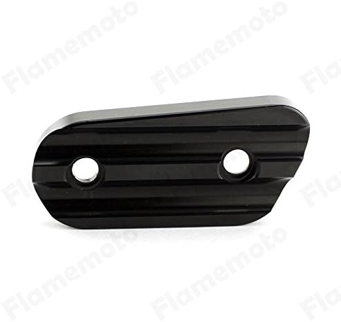 Pyage(TM) Motorcycle Black Finned CNC Chain Inspection Cover For Harley Sportster XL883 XL1200 2004 2005 2006 2007 2008-2016