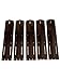 Set of 5 BBQ Gas Grill Pocelain Coated Steel Heat Plates for Brinkmann and Charmglow Grill models
