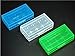 SOSUO Pack of Clear/Blue/Green Battery Storage Case Holder/Organizer for 18650 or CR123A Battery