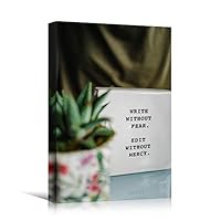 Canvas Wall Art Pressed Quotes Bedroom Industrial Inspirational Modern Art Multicolor Neon Photography Quotes Urban - 12x18 inches