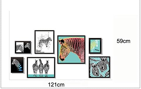 Lichi 7 Zebras Wall Sticker Decal for Home Decor Vinyl Printed Frame Pictures - Image 3