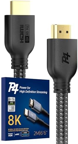 P4 Premium 8K Certified HDMI Cable Ultra High Speed