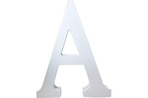 BENMACHU Wooden Letters A,8 Inch Big Wooden Alphabet Letters Unfinished Large Standing Letters Design for Wall Desk Decor,Party, Home Sign Board Decoration