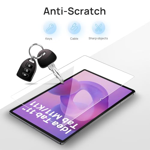 Gerutek 2 Pieces Screen Protector for Lenovo Idea Tab 2025 / Tab M11 2024 / K11 Gen 2, 11 Inches (TB-336FU/330FU/331FC/330XU), 9H Hardness, Anti-Scratch, Anti-Fingerprint, Bubble-Free, Tempered Glass