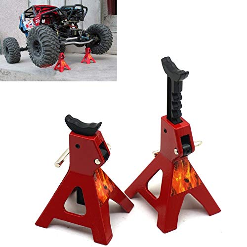 2PCS 6 Ton Jack Stands Decorative Accessories for All 1/10th RC Car Zubehör Crawler Truck Buggy SCX10 II D90 TRX4 Wraith