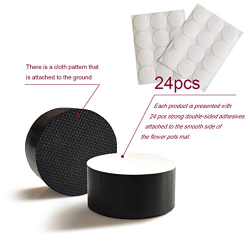 Magarz 20 Pack Natural Rubber Flower Pot Feet Invisible Flower Pot Mat