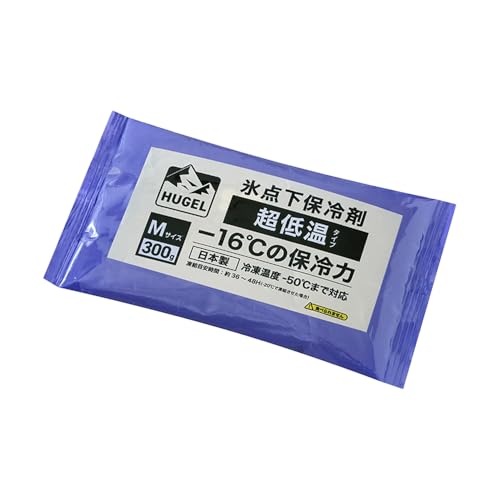 アイリスオーヤマ HUGEL 氷点下保冷剤 超低温タイプ -16℃ Mサイズ 21×11.5×1.7 cm コンパクト お弁当 HHCS-300