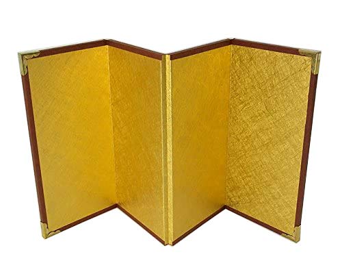 ミニ金屏風 4曲 中 150×302mm商品画像