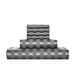 AiMay 6 Piece Satin Italian Style Bed Sheet Set