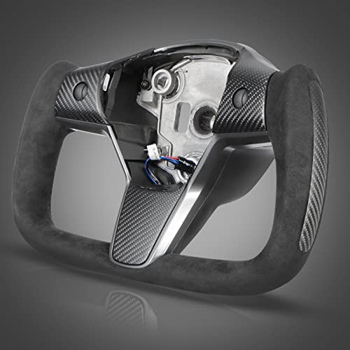 TSLAUCAY Tesla Yoke Steering Wheel for Model 3&Y 3K Carbon Fiber Model