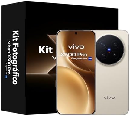 Câmara X300 Pro 5G 16GB+512GB Kit Fotográfico ZEISS 200MP, Ecrã de 6,78"