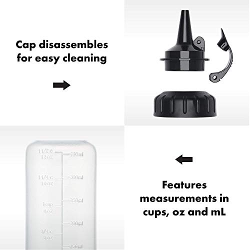 OXO Chef's Condiment Squeeze Bottles (Pack of 3) Medium 12 oz