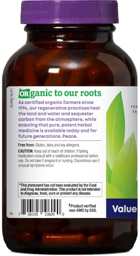 Oregon's Wild Harvest Certified Organic Saw Palmetto Herbal Capsules, 180 Count