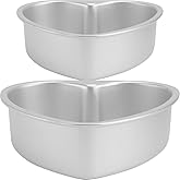 ifundom Heart Shaped Cake Pan 6 Inch Removable Bottom Baking Mold for Cake Baking Home Kitchen Use Valentines Day Weddings Birthday Party
