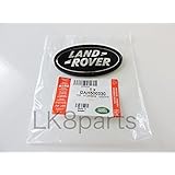 Genuine Land Rover DAH500330 Rear Body Oval Badge (Black and Silver) for Range Rover Supercharged and Evoque 5-Door
