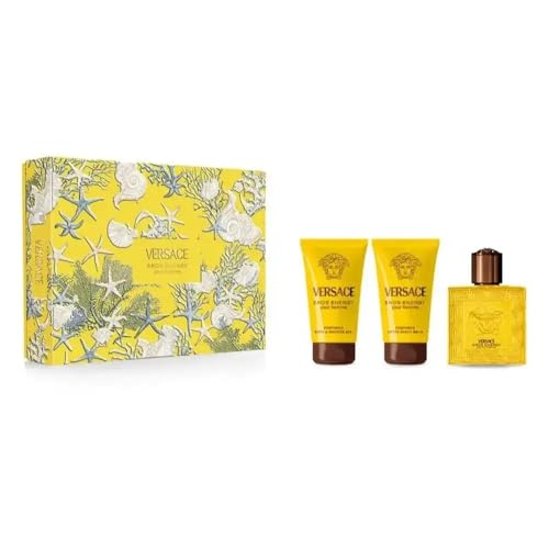 Versace Eros Energy by Versace for Men - 3 Pc Gift Set 1.7oz -EDP Spray, Bath and Shower Gel,After Shave Balm