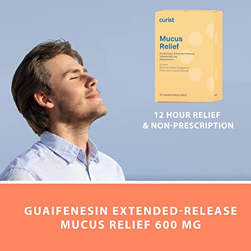 Curist Generic Guaifenesin 600 mg Extended Release Tablets Mucus
