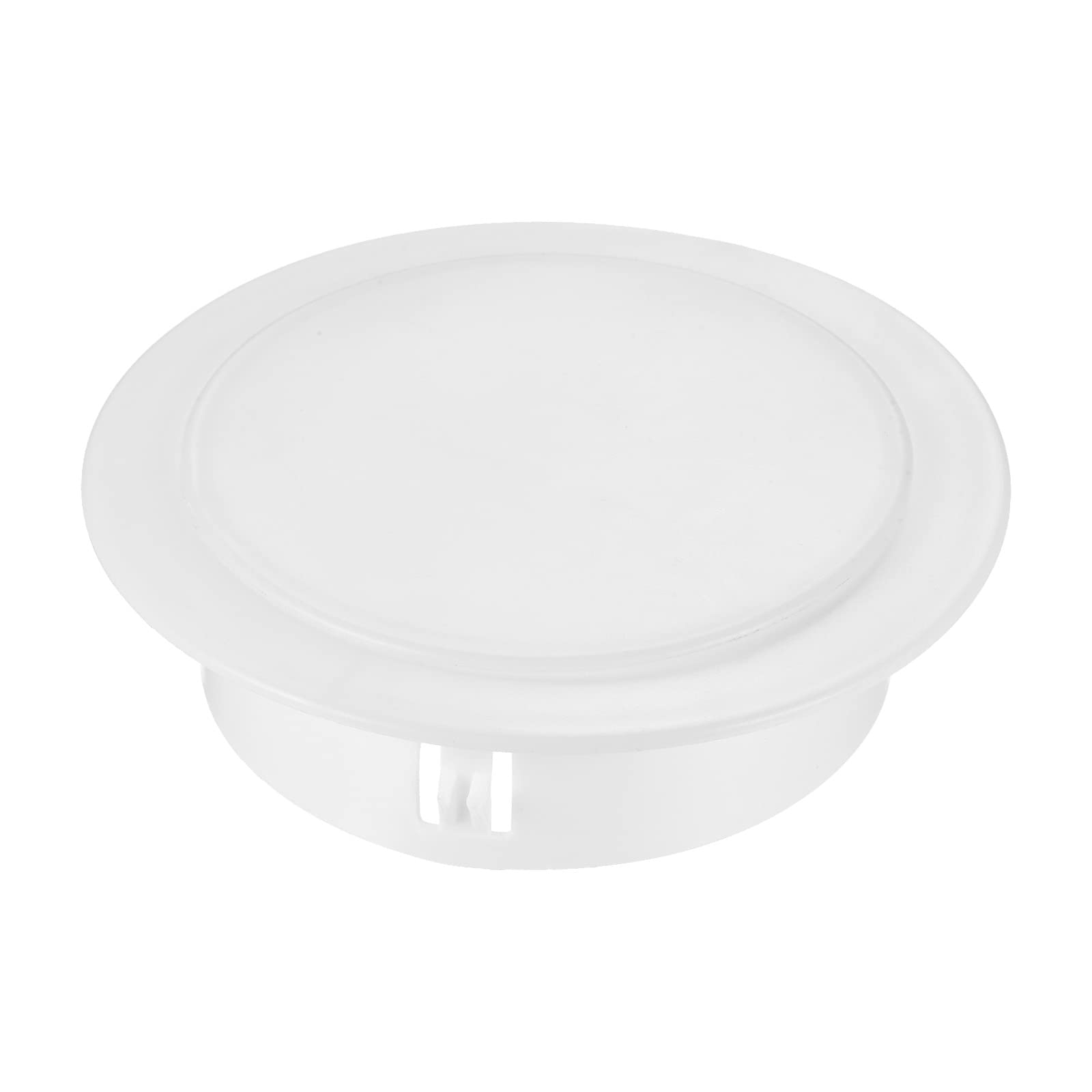 PATIKIL 100mm OD Hole Plugs, 1 Pack Round Snap in Type Locking Hole Tube Post Pipe Insert End Cap for Pipeline Protection, White