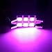 Partsam 8PCS 36mm Festoon 6 SMD LED Bulbs for Car Interior Map Dome Lights, Purple