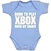 BabyPrem Baby Born to Xbox with Daddy Fun Slogan Clothes Bodysuit Vest to 12m