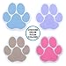 SlipX Solutions Adhesive Paw Print Bath Treads Add Non-Slip Traction to Tubs, Showers, Pools, Boats, Stairs & More (6 Pieces, Reliable Grip, Purple)
