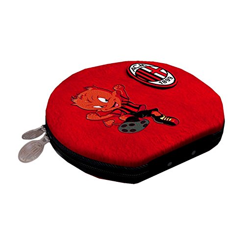 AC Milan Official Devil Football Mascot CD/DVD Disc Holder (One Size) (Red/Black)