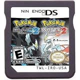 New Pokemon Black Version 2 White Version 2 Games Card 2 In 1 USA Reproduction Version For Nintendo DS