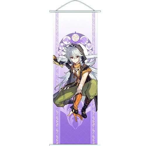 Flyshun Furina Wall Scroll Poster,Hanging Wall Art