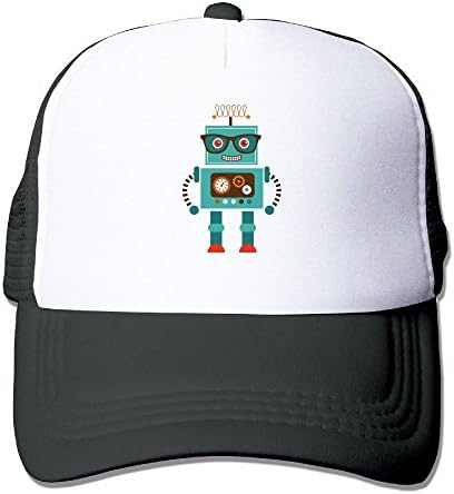 Sheng Men&amp;women Hipster Robot Number 5 Outdoor Hip Hop Hip Hop Cotton Mesh Caps Hats Adjustable
