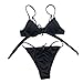 Leadmall Women Thong Two Piece Swimsuit – Ladies Sexy Spaghetti Strap Bikini Set – High Cut Bathing Suitthumb 2