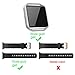 GHIJKL For Fitbit Blaze Slim Bands with Frame, TPU Replacement Sport Strap with Silver Frame for Fitbit Blaze Smart Fitness Watch, Large Small, Black