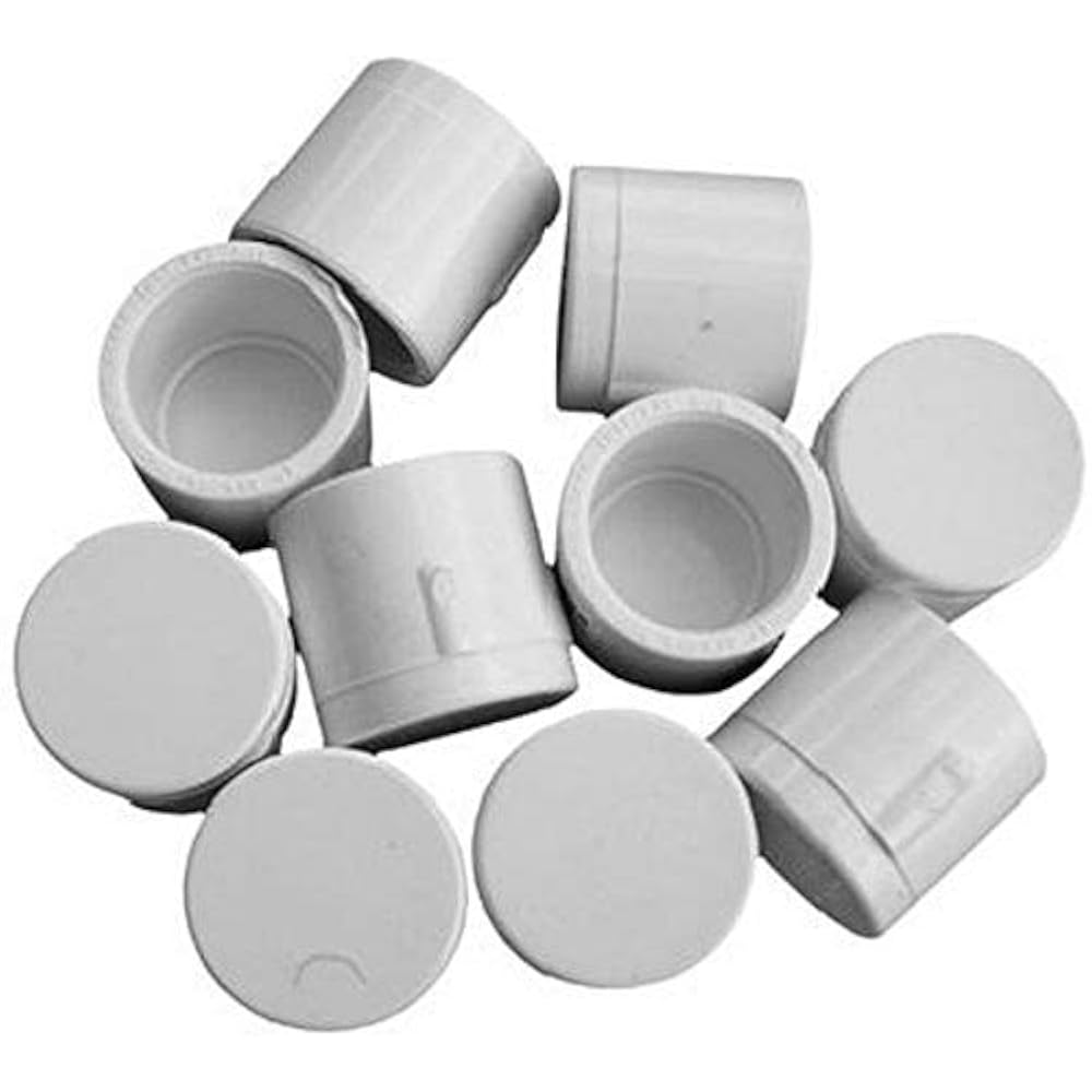 Products 30155CP 1/2Inch PVC Pipe Cap, Slip 10 Pack Fittings