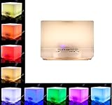 Maishengjie 700ml Aroma Essential Oil Diffuser,With Color LED Lights and Waterless Auto Shut-off Fuction,4 Timer Settings for Home, Yoga, Office, Spa, Bedroom, Baby Room