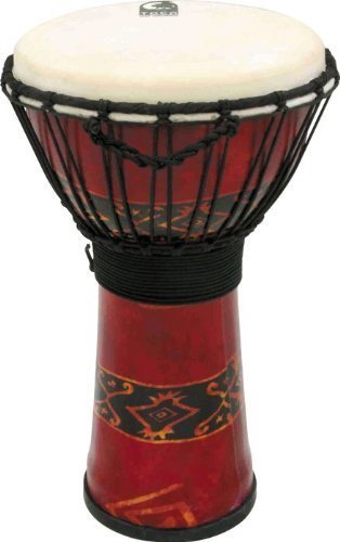 Toca SFDJ-10RP Freestyle Rope Tuned 10-Inch Djembe - Bali Red Finish