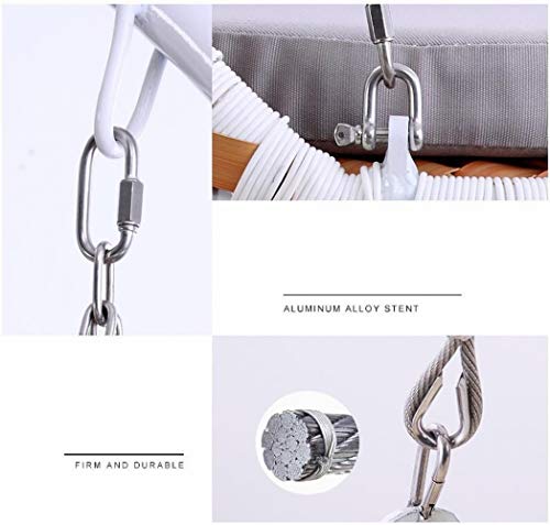 MU Hängesessel Doppelschaukel Stuhl Innen Erwachsene Wiege Stuhl Balkon Hängematte Korbstuhl Im Freien Einzelnen… – Bild 4