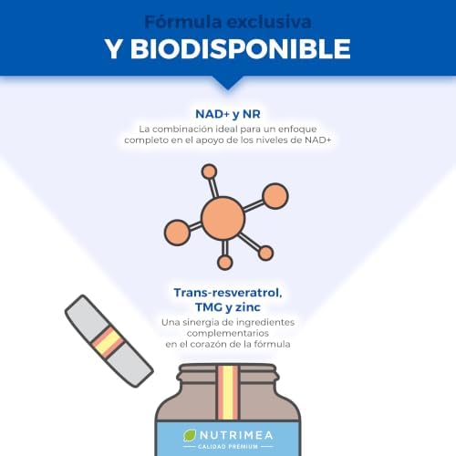 NAD+ | 700 mg | Fórmula Completa | 60 cápsulas vegan