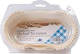 Essential Housewares Pack Of 40 Greaseproof 1Lb Loaf Tin Liners