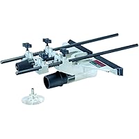 BOSCH RA1054 Deluxe Router Edge Guide with Dust Extraction Hood & Vacuum Hose Adapter, Black