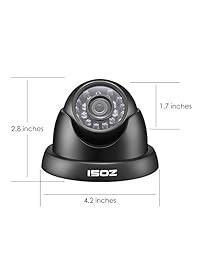 ZOSI 4 Pack HD 720P 1.0 Megapixels 1280TVL 4 en 1 TVI CVI AHD 960H CVBS Equipo de cámara de vigilancia de seguridad con cámara domo CCTV con menú OSD para HD-TVI, AHD, CVI y CVBS Sistema de DVR analógico 960H